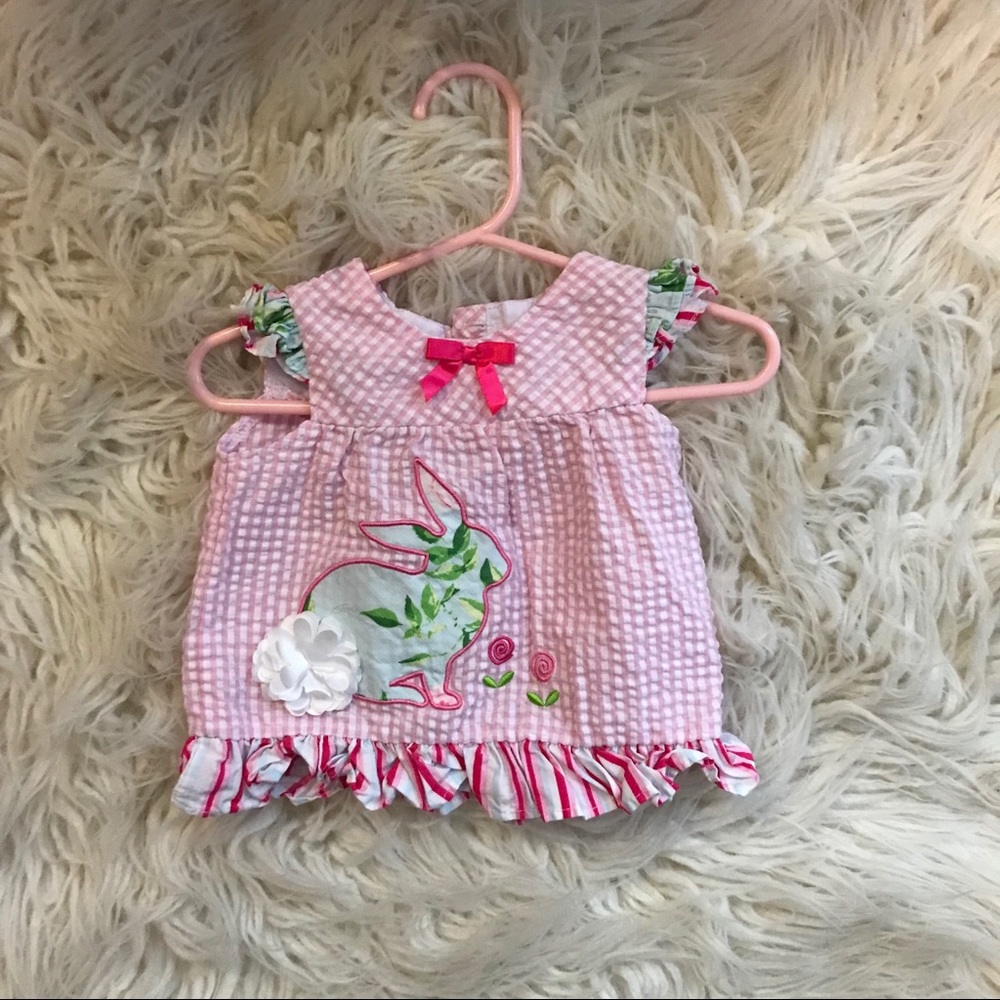 Seersucker Bunny Top